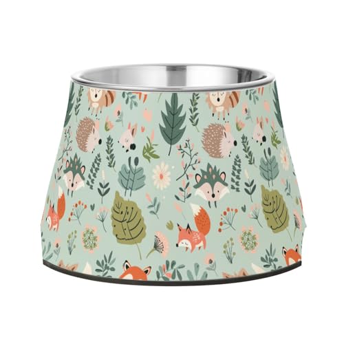 Niedliche Safari-Tier-Futterstation für Hunde, verbesserter Edelstahl-Katzen-Futternapf für kleine Haustiere, bequeme Fütterung Niedliche Safari-Tier-Futterstation für Hunde, verbesserter Edelstahl-Katzen-Futternapf für kleine Haustiere, bequeme Fütterung von Wudan