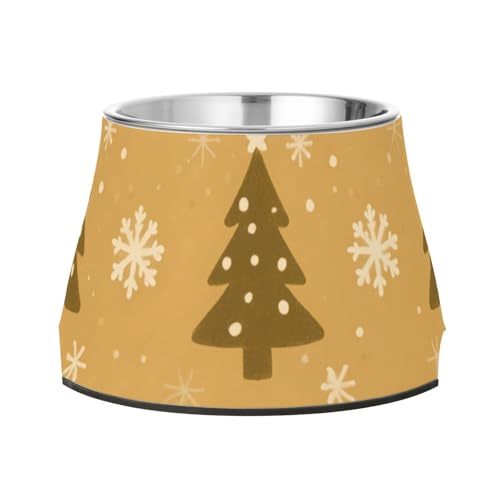 Pinguin und Baum Haustiere Futternapf mit Ständer Edelstahl Katzen Futternäpfe für mittelgroße Hunde verlangsamen Fressen Pinguin und Baum Haustiere Futternapf mit Ständer Edelstahl Katzen Futternäpfe für mittelgroße Hunde verlangsamen Fressen von Wudan