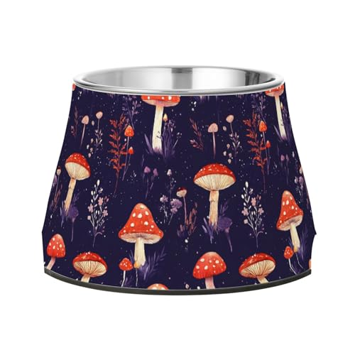 Red Mushrooms Futternapf für langsames Füttern, aus Edelstahl, für langsames Füttern, Dunkelviolett Red Mushrooms Futternapf für langsames Füttern, aus Edelstahl, für langsames Füttern, Dunkelviolett von Wudan