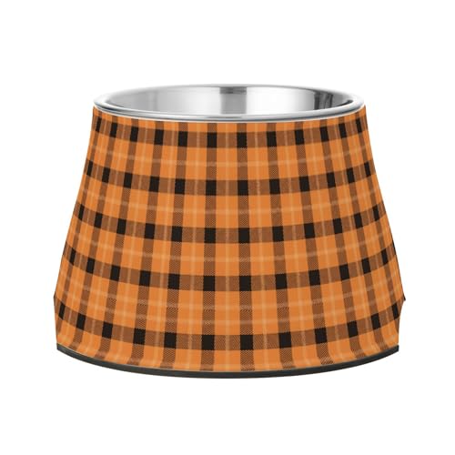 Schottenkaro-Schalen für Haustiere, erhöht, Edelstahl, Metall, Haustiernäpfe für Hunde, Katzen, Kaninchen, Vögel, langsames Fressen Schottenkaro-Schalen für Haustiere, erhöht, Edelstahl, Metall, Haustiernäpfe für Hunde, Katzen, Kaninchen, Vögel, langsames Fressen von Wudan