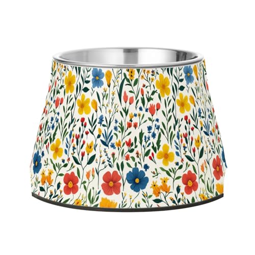 Spring Flowers Orchidee Dianthus Narcissus White Feeder Dogs Bowls Elevated Stainless Steel Raised Cat Bowl for Medium Dogs Whisker Relief Spring Flowers Orchidee Dianthus Narcissus White Feeder Dogs Bowls Elevated Stainless Steel Raised Cat Bowl for Medium Dogs Whisker Relief von Wudan