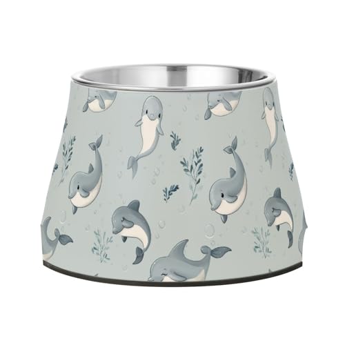 Süßer Delfin-Futternapf für Hunde, rutschfest, Edelstahl, Haustier-Wassernapf für liebenswerte Haustiere Süßer Delfin-Futternapf für Hunde, rutschfest, Edelstahl, Haustier-Wassernapf für liebenswerte Haustiere von Wudan
