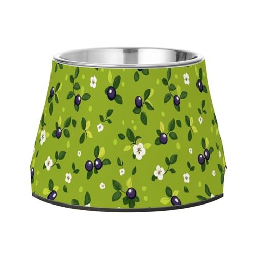 Süßer Wassernapf für Hunde mit Heidelbeerfrucht, rutschfest, Edelstahl, für langsames Füttern, Schnurrhaar, Müdigkeit Süßer Wassernapf für Hunde mit Heidelbeerfrucht, rutschfest, Edelstahl, für langsames Füttern, Schnurrhaar, Müdigkeit von Wudan