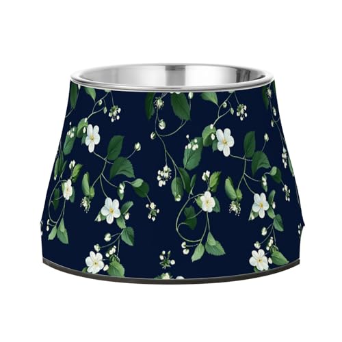 Sweet Dewberry Fruit Navy Blue Dogs Food Water Bowl with Stand Stainless Steel Cat Food Dishes for Small Dogs Comfort Feeding Sweet Dewberry Fruit Navy Blue Dogs Food Water Bowl with Stand Stainless Steel Cat Food Dishes for Small Dogs Comfort Feeding von Wudan