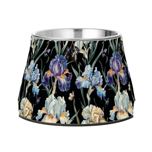 Sweet Iris Futternapf für Haustiere, rutschfest, Edelstahl, erhöhter Katzennapf für kleine Haustiere, Schnurrhaar, Müdigkeit Sweet Iris Futternapf für Haustiere, rutschfest, Edelstahl, erhöhter Katzennapf für kleine Haustiere, Schnurrhaar, Müdigkeit von Wudan