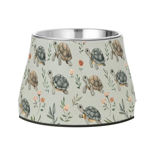 Sweet Water Turtle Reptile Grey Dogs Feeding Bowls Elevated Stainless Steel Pets Water Bowls for Small Pet Whisker Fatigue Sweet Water Turtle Reptile Grey Dogs Feeding Bowls Elevated Stainless Steel Pets Water Bowls for Small Pet Whisker Fatigue von Wudan