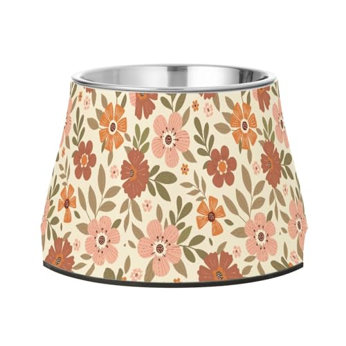 Thanksgiving Blumen Hunde Futternäpfe mit Ständer Edelstahl Wasser Futternapf für kleine Hunde Schnurrhaare Relief Thanksgiving Blumen Hunde Futternäpfe mit Ständer Edelstahl Wasser Futternapf für kleine Hunde Schnurrhaare Relief von Wudan