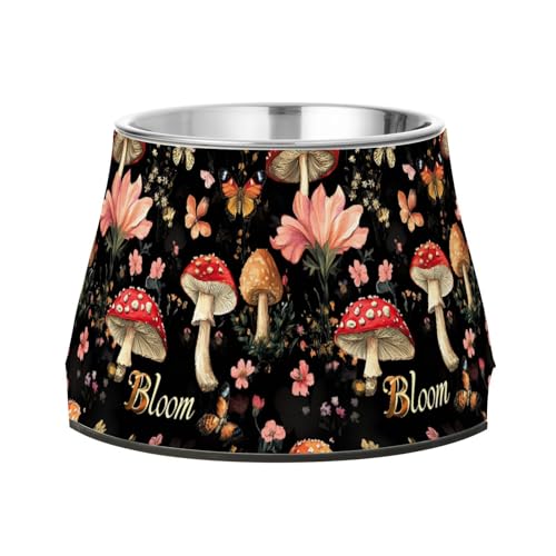 Trendiger Futternapf für Haustiere, Pilz, rutschfest, Edelstahl, für langsames Füttern, Schnurrhaar, Müdigkeit Trendiger Futternapf für Haustiere, Pilz, rutschfest, Edelstahl, für langsames Füttern, Schnurrhaar, Müdigkeit von Wudan