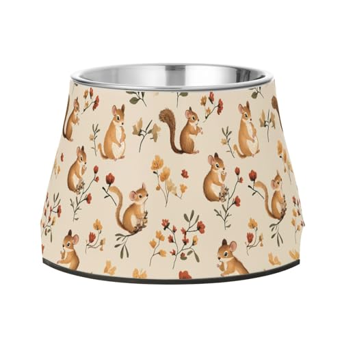 Wasser- und Futternäpfe für Haustiere, Eichhörnchen, Tier, Beige, erhöht, Edelstahl, einfache Schalen für Katzen für langsames Füttern, langsames Fressen Wasser- und Futternäpfe für Haustiere, Eichhörnchen, Tier, Beige, erhöht, Edelstahl, einfache Schalen für Katzen für langsames Füttern, langsames Fressen von Wudan