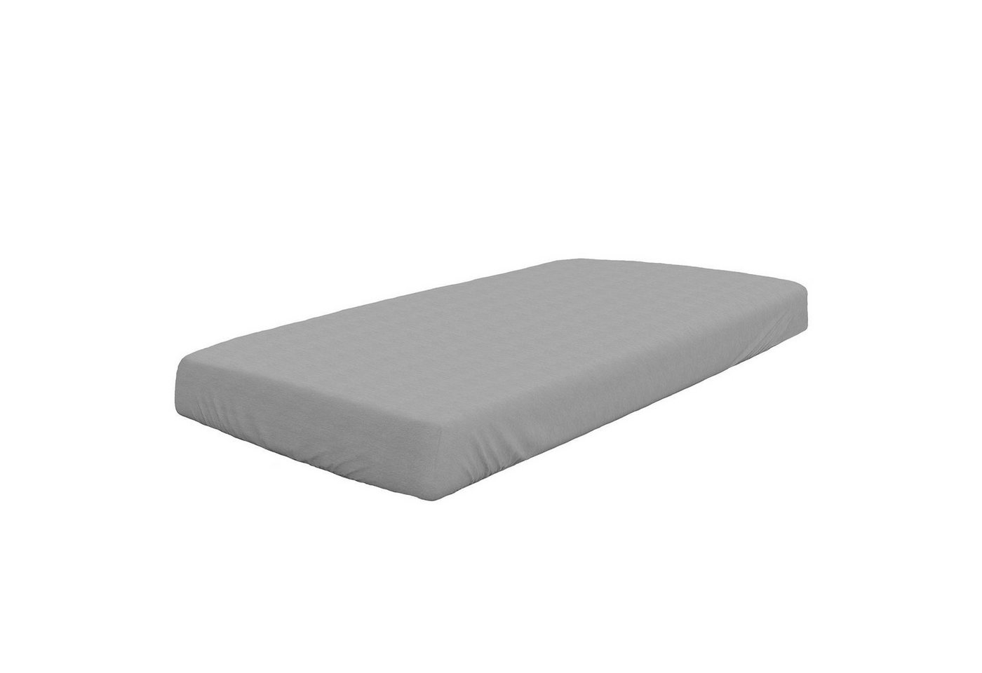 Wülfing Spannbettlaken Spannbetttuch DIANA, 90x200 cm, Silber, Baumwolle, Feinbiber, Gummizug: rundum, (1 Stück), elastisch rundum von Wülfing