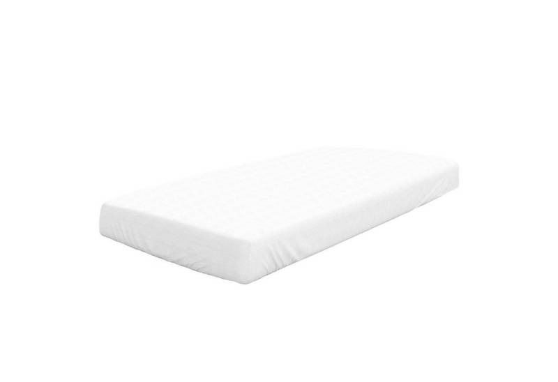 Wülfing Spannbettlaken Spannbetttuch DIANA, 90x200 cm, Weiß, Baumwolle, Feinbiber, Gummizug: rundum, (1 Stück), elastisch rundum von Wülfing