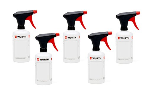 5x Würth Universell einsetzbare Pump- Sprühflasche mit Skalierung 500ml von Würth