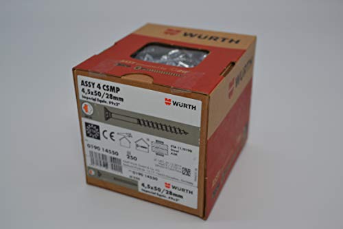 ASSY 4 CSMP Stahl verzinkt TG Senkfrästasche RW, SHR-SEKPF-FRT-HO-RW20-(A3K)-4,5X50/28 von Würth