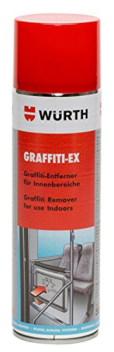 Graffiti-Entferner Graffiti-EX Innenbereich - 500ml - Der Graffiti-Entferner für glatte, nichtsaugende Untergründe im Innenbereich. Der Problemlöser bei Graffitis auf empfindlichen Oberflächen. von Würth