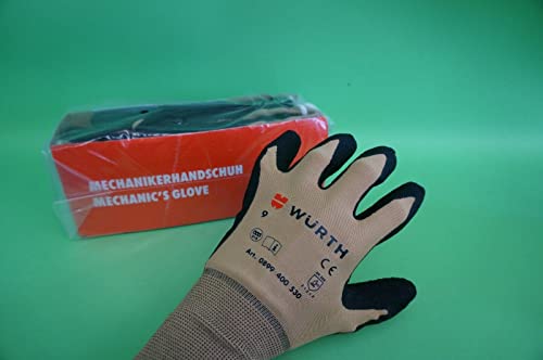 Würth 6 Paar Mechanikerhandschuhe Arbeitshandschuhe Montagehandschuhe EN388 EN420 Gr. 7 von Wurth