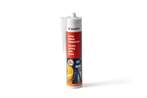 Würth Acetat - Silikon Lebensmittel Transparent 310 ml Kartusche (08925501) von Würth