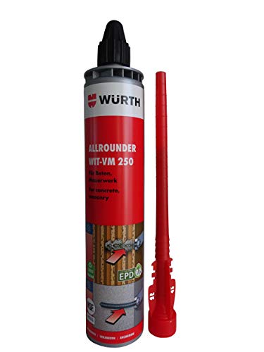 Würth Injektionsmörtel Beton und Mauerwerk DBL-MOERT-(WIT-VM250)-300ML 1 Stück, Grau von Würth