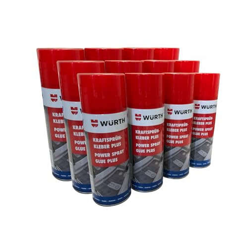 Würth Kraftsprühkleber Plus 12x 400ml extra starker Sprüh kleber von Würth