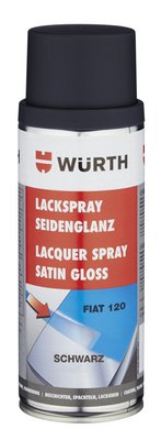 Würth Lackspray Schwarz Seidenglanz Seidenmatt Sprühflasche 400ml von Würth