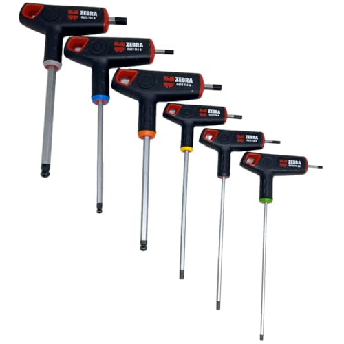 Würth SERIE CHIAVI A T CON 2 TESTE PER ESAGONI INCASSATI 6 PZ von Würth