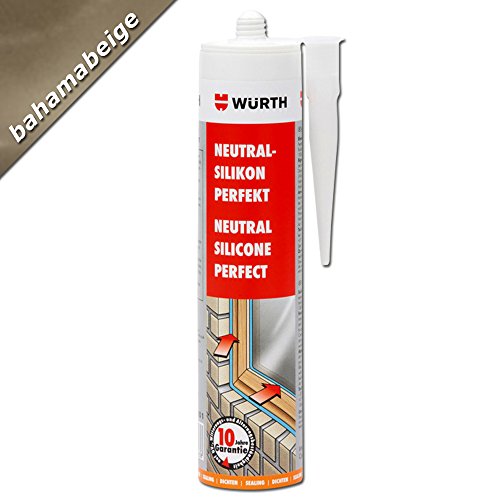 Würth Silikon Bahamabeige Neutral-Perfekt 310ml Kartusche Fensterverglasung von Würth