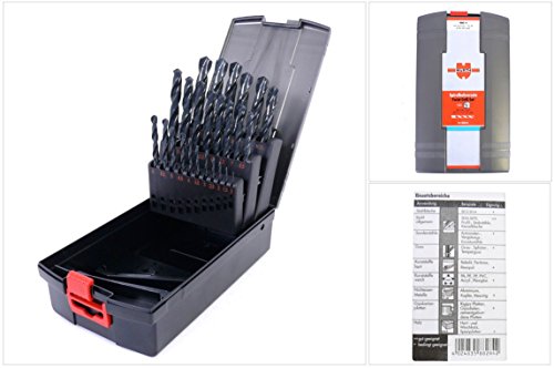Würth 25 tlg. HSS DIN Typ N 338 Sortiment Twist Drill Box 06346 von Würth