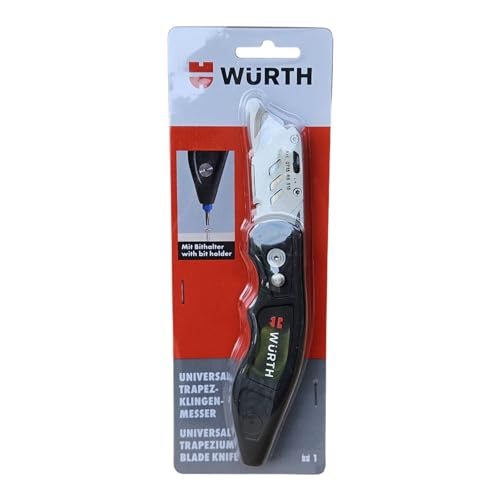 Würth Trapezklingemesser mit Bitaufnahme 1/4 Zoll, Würth Art.-Nr. 071566 515 Würth Trapezklingemesser mit Bitaufnahme 1/4 Zoll, Würth Art.-Nr. 071566 515 von Wuerth