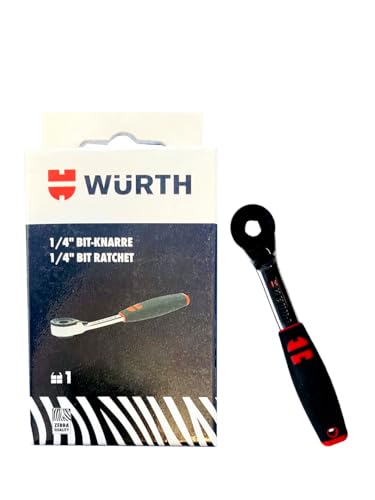 Würth Zebra 1/4 ZOLL Abtrieb 6,3 MINI Bit-Knarre Ratsche von Würth