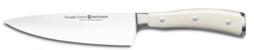 Wüsthof Kochmesser 16 cm Klinge, Classic Ikon Crème (4596-0/16), scharfes Küchenmesser, optimale Balance durch Doppelkropf, weißer Griff von WÜSTHOF