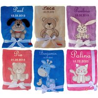 Süße Babydecke Mit Namen Bestickt Taufe Geburt Süße Babydecke Mit Namen Bestickt Taufe Geburt von WuffDogsworld