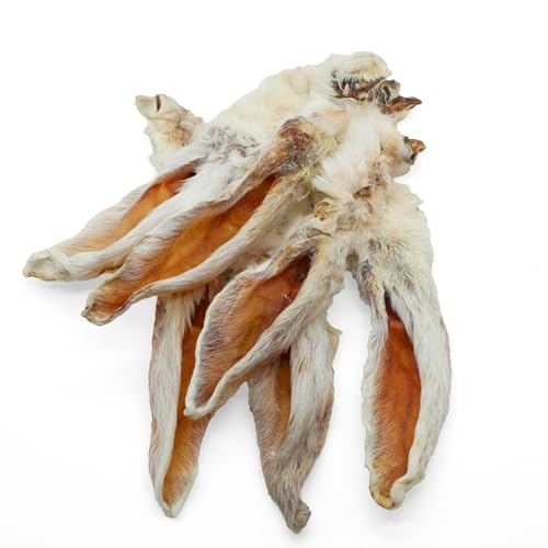 Getrocknete Kaninchenohren mit Fell, 1kg, Hasenohren für Hunde, 100% natürliches Leckerli, Barf Hundesnacks, Kauartikel Hund, Rabbit Ears von Wuffsnacks Getrocknete Kaninchenohren mit Fell, 1kg, Hasenohren für Hunde, 100% natürliches Leckerli, Barf Hundesnacks, Kauartikel Hund, Rabbit Ears von Wuffsnacks von WuffSnacks