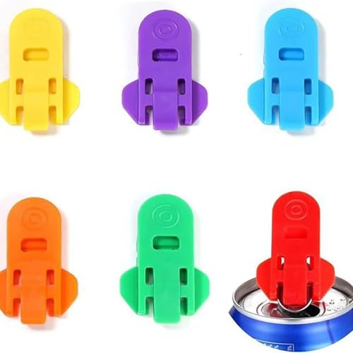 6PCS Dosenöffner Getränkedosen, Tragbarer Dosenöffner, Manueller Dosenöffner Kunststoff für Soda, Cola, Bier, Getränke Getränkedosenöffner 6PCS Dosenöffner Getränkedosen, Tragbarer Dosenöffner, Manueller Dosenöffner Kunststoff für Soda, Cola, Bier, Getränke Getränkedosenöffner von WuhnaroU