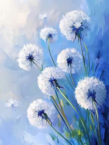 Diamond Painting Anlage, 5D Diamond Painting XXL 90x120 cm Leinwand, DIY Diamant Art Malerei Bilder Kinder Anfänger Mosaikherstellung Bastelnset für Home Wanddeko Wohnzimmer, Geschenke für Frauen K-74 von Wuiddnng