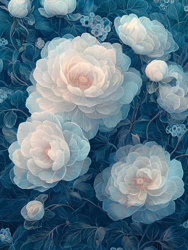Diamond Painting Blume, 5D Diamond Painting XXL 50x70 cm Leinwand, DIY Diamant Art Malerei Bilder Kinder Anfänger Mosaikherstellung Bastelnset für Home Wanddeko Wohnzimmer, Geschenke für Frauen P-79 Diamond Painting Blume, 5D Diamond Painting XXL 50x70 cm Leinwand, DIY Diamant Art Malerei Bilder Kinder Anfänger Mosaikherstellung Bastelnset für Home Wanddeko Wohnzimmer, Geschenke für Frauen P-79 von Wuiddnng