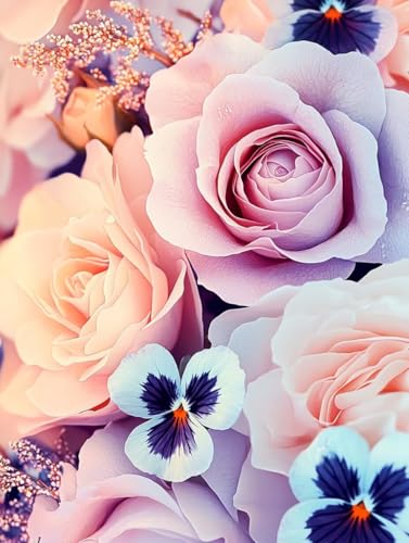 Diamond Painting Erwachsene, 5D Diamant Painting Bilder Blume 30x40 cm, DIY Full Round Diamant Malerei mit Zubehör, Diamond Art Kinder Mosaikherstellung Bastelset für Herbst Home Zimmer Deko P-84 Diamond Painting Erwachsene, 5D Diamant Painting Bilder Blume 30x40 cm, DIY Full Round Diamant Malerei mit Zubehör, Diamond Art Kinder Mosaikherstellung Bastelset für Herbst Home Zimmer Deko P-84 von Wuiddnng