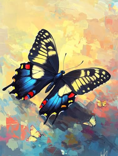Diamond Painting Erwachsene, 5D Diamant Painting Bilder Schmetterling 40x50 cm, DIY Full Round Diamant Malerei mit Zubehör, Diamond Art Kinder Mosaikherstellung Bastelset, Herbst Home Zimmer Deko K-79 Diamond Painting Erwachsene, 5D Diamant Painting Bilder Schmetterling 40x50 cm, DIY Full Round Diamant Malerei mit Zubehör, Diamond Art Kinder Mosaikherstellung Bastelset, Herbst Home Zimmer Deko K-79 von Wuiddnng