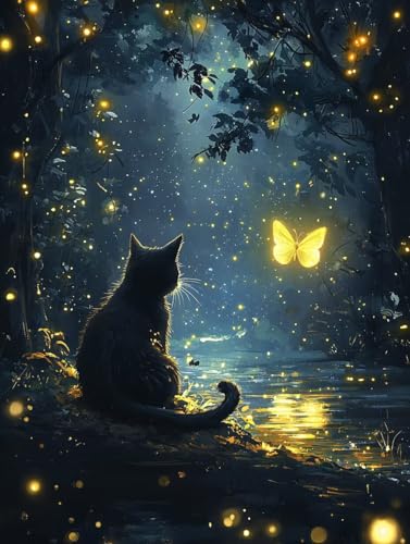Diamond Painting Fantasy, 5D Diamond Painting Klein 30x40 cm Leinwand, DIY Diamant Art Malerei Bilder Kinder Anfänger Mosaikherstellung Bastelnset für Wanddeko Wohnzimmer, Geschenke für Frauen P-82 von Wuiddnng