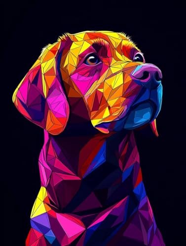 Diamond Painting Hund, 5D Diamond Painting XXL 70x90 cm Leinwand, DIY Diamant Art Malerei Bilder Kinder Anfänger Mosaikherstellung Bastelnset für Home Wanddeko Wohnzimmer, Geschenke für Frauen K-98 Diamond Painting Hund, 5D Diamond Painting XXL 70x90 cm Leinwand, DIY Diamant Art Malerei Bilder Kinder Anfänger Mosaikherstellung Bastelnset für Home Wanddeko Wohnzimmer, Geschenke für Frauen K-98 von Wuiddnng