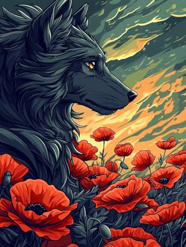 Diamond Painting Tiere, 5D Diamond Painting Klein 30x40 cm Leinwand, DIY Diamant Art Malerei Bilder Kinder Anfänger Mosaikherstellung Bastelnset für Home Wanddeko Wohnzimmer, Geschenke für Frauen P-28 von Wuiddnng