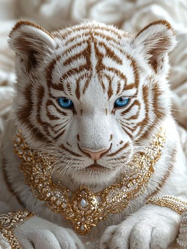 Diamond Painting Tiger, 5D Diamond Painting XXL 60x80 cm Leinwand, DIY Diamant Art Malerei Bilder Kinder Anfänger Mosaikherstellung Bastelnset für Home Wanddeko Wohnzimmer, Geschenke für Frauen P-25 Diamond Painting Tiger, 5D Diamond Painting XXL 60x80 cm Leinwand, DIY Diamant Art Malerei Bilder Kinder Anfänger Mosaikherstellung Bastelnset für Home Wanddeko Wohnzimmer, Geschenke für Frauen P-25 von Wuiddnng