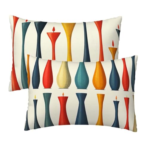 Kissenbezug 50x80 cm Beige, Sofakissen Bezug 2er Set, Samt Dekokissen Kissenbezüge, Zierkissen Kopfkissenbezug Beidseitiger Druck, Bezug Kissen Modern Muster für Deko Wohnzimmer Schlafzimmer X-50 Kissenbezug 50x80 cm Beige, Sofakissen Bezug 2er Set, Samt Dekokissen Kissenbezüge, Zierkissen Kopfkissenbezug Beidseitiger Druck, Bezug Kissen Modern Muster für Deko Wohnzimmer Schlafzimmer X-50 von Wuiddnng