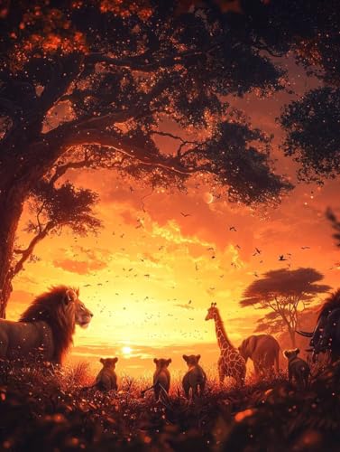 Sonnenuntergang Diamond Painting XXL Leinwand 70x90 cm, Diamond Painting Erwachsene Bastelset, 5D Diamant Malerei Kinder Stickerei Kreuzstich Bilder Set, Schlafzimmer Deko, Weihnachtsgeschen P-17 Sonnenuntergang Diamond Painting XXL Leinwand 70x90 cm, Diamond Painting Erwachsene Bastelset, 5D Diamant Malerei Kinder Stickerei Kreuzstich Bilder Set, Schlafzimmer Deko, Weihnachtsgeschen P-17 von Wuiddnng