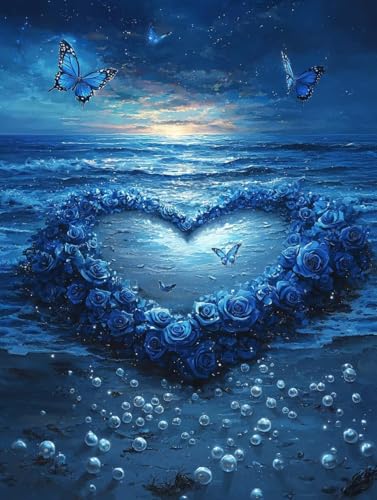 Strand Diamond Painting XXL Leinwand 90x120 cm, Diamond Painting Erwachsene Bastelset, 5D Diamant Malerei Kinder Stickerei Kreuzstich Bilder Set, Zimmer Deko Schlafzimmer, Weihnachtsgeschen K-93 Strand Diamond Painting XXL Leinwand 90x120 cm, Diamond Painting Erwachsene Bastelset, 5D Diamant Malerei Kinder Stickerei Kreuzstich Bilder Set, Zimmer Deko Schlafzimmer, Weihnachtsgeschen K-93 von Wuiddnng