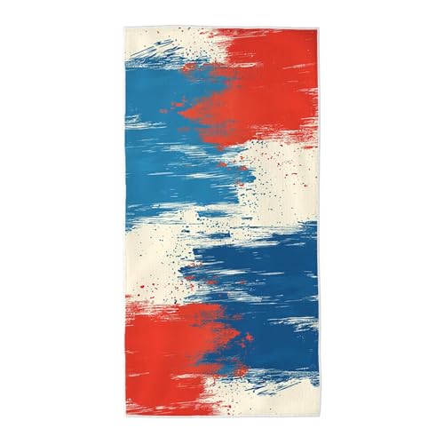 Strandtuch Bunt Mikrofaser Handtuch Groß 220x100, Microfaser Handtücher Stranddecke Sandfrei Schnell Trocknendes Weiches Leichtes Pflegeleicht Kompakt für Strand Pool Yoga Travel Sauna (Abstrakt) C-90 von Wuiddnng