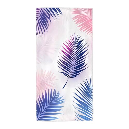 Strandtuch Bunt Mikrofaser Handtuch Groß 90x180 cm, Microfaser Handtücher Stranddecke Sandfrei Schnell Trocknendes Weiches Leichtes Pflegeleicht Kompakt für Strand Pool Yoga Travel Sauna (Feder) X-50 von Wuiddnng