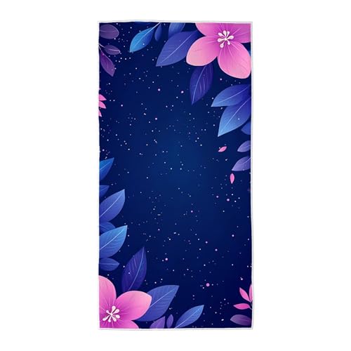 Strandtuch Lila Mikrofaser Handtuch Groß 80x160, Microfaser Handtücher Stranddecke Sandfrei Schnell Trocknendes Weiches Leichtes Pflegeleicht Kompakt für Strand Pool Yoga Travel Sauna (Einfach) V-70 von Wuiddnng