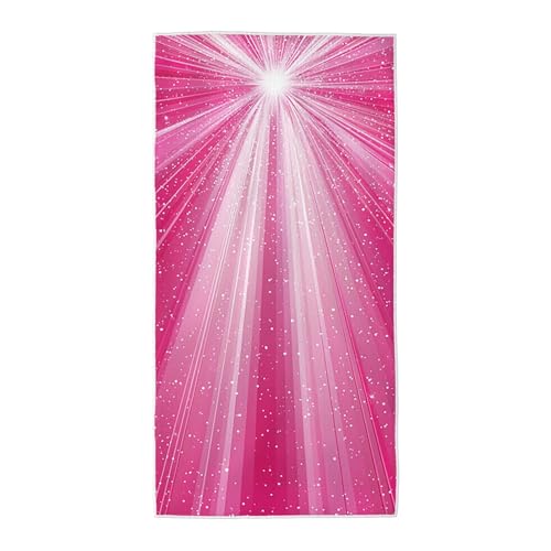 Strandtuch Rosa Mikrofaser Handtuch Groß 60x120, Microfaser Handtücher Stranddecke Sandfrei Schnell Trocknendes Weiches Leichtes Pflegeleicht Kompakt für Strand Pool Yoga Travel Sauna (Einfach) C-80 von Wuiddnng