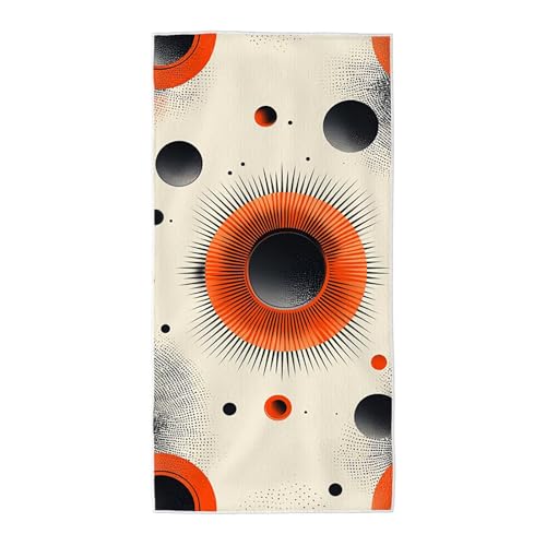 Strandtuch Schmucklos Mikrofaser Handtuch Groß 100x200, Microfaser Handtücher Stranddecke Sandfrei Schnell Trocknendes Weiches Leichtes Pflegeleicht Kompakt für Strand Travel Sauna (Abstrakt) X-22 von Wuiddnng