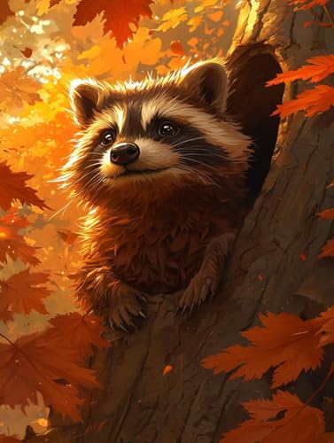 Tiere Diamond Painting XXL Leinwand 60x80 cm, Diamond Painting Erwachsene Bastelset, 5D Diamant Malerei Kinder Stickerei Kreuzstich Bilder Set, Herbst Zimmer Deko Schlafzimmer, Weihnachtsgeschen K-81 Tiere Diamond Painting XXL Leinwand 60x80 cm, Diamond Painting Erwachsene Bastelset, 5D Diamant Malerei Kinder Stickerei Kreuzstich Bilder Set, Herbst Zimmer Deko Schlafzimmer, Weihnachtsgeschen K-81 von Wuiddnng