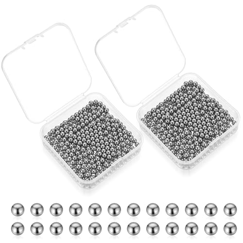 800 Stück Edelstahl Reinigungsperlen für Flaschen, Edelstahl Reinigungskugeln für Glasflaschen, 4mm Metall Kugeln zum Reinigen Dekanter Karaffen Vasen Weinkaraffe Reinigung Reinigen Perlen von Wukemaoyi